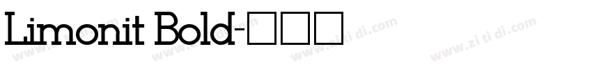 Limonit Bold字体转换